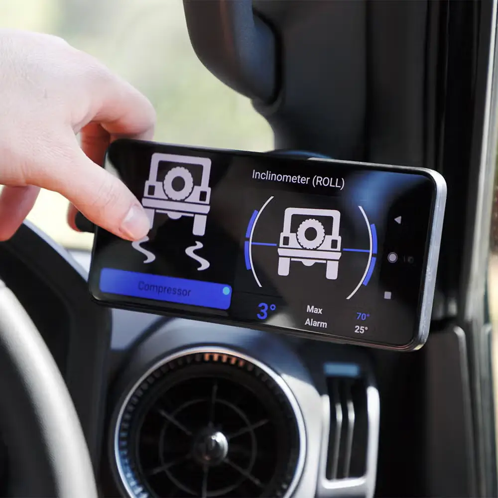 Интерфейс управления аксессуарами автомобиля ARB LINX с экраном V3