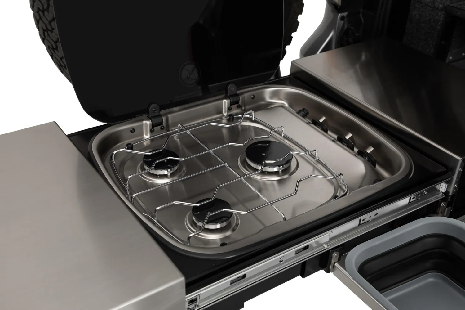 Выдвижная кухня ARB Slide Kitchen (столешница, плита и мойка), 1045 мм