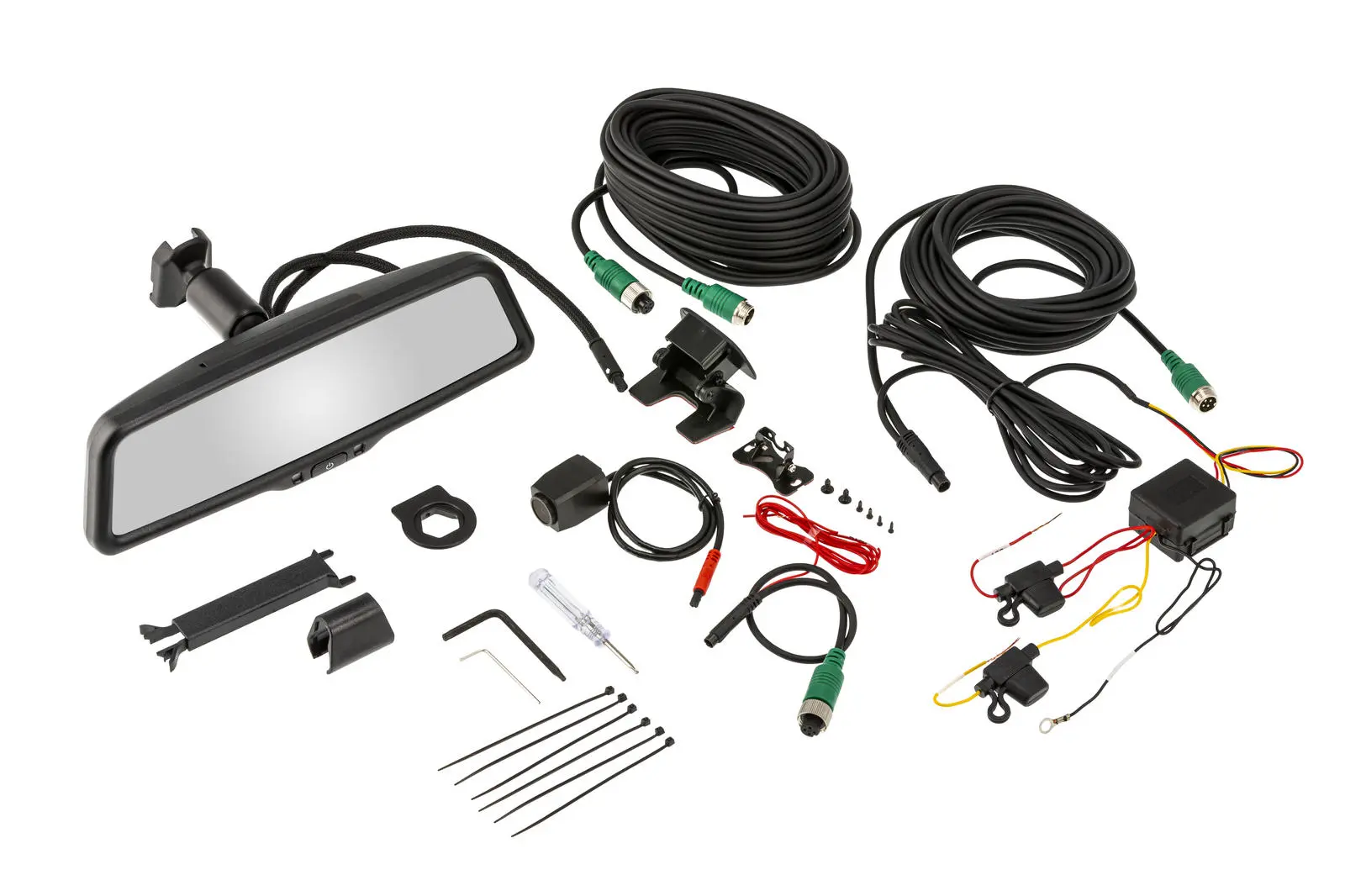 Зеркало видеорегистратор с камерами переднего и заднего вида