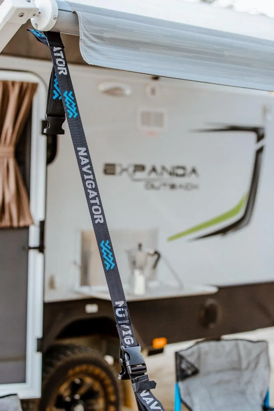 Ремни для тента, текстиль и карабин (металл)