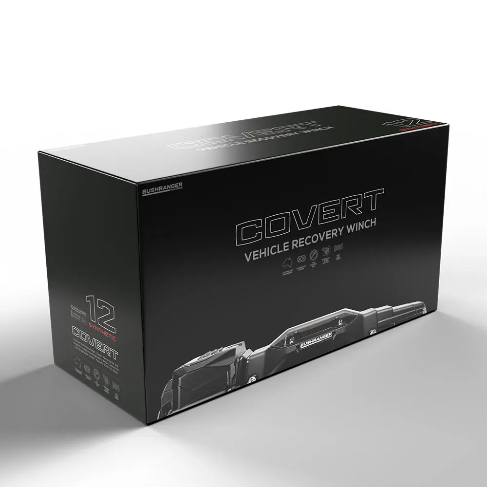 Лебёдка Bushranger Covert, 12 В, 12 000 lb (5443 кг), синтетический трос